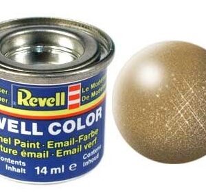 Email Farbe messing, metallic
