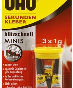 Sekundenkleber Minis 3 x 1 g Gel
