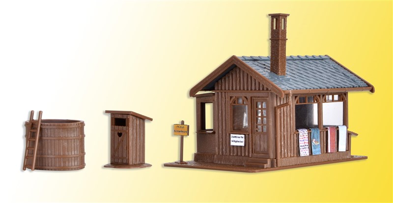 Sauna mit Zubehör und Beleuchtung